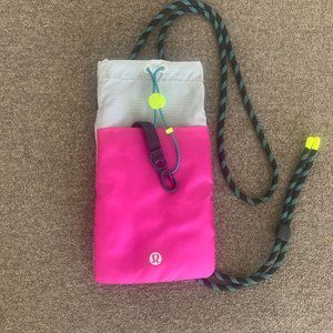 Lululemon Play Forward Crossbody Pouch Pink.Grey